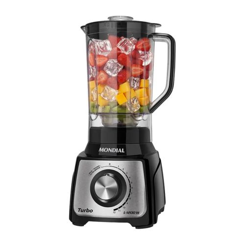 Licuadora Turbo Inox Black 12 Velocidades - 3 0L - 1200W