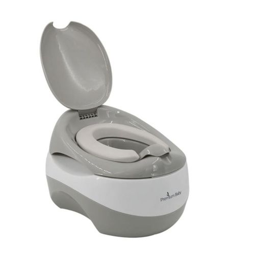 Entrenador Para Baño 3-En-1 Gris
