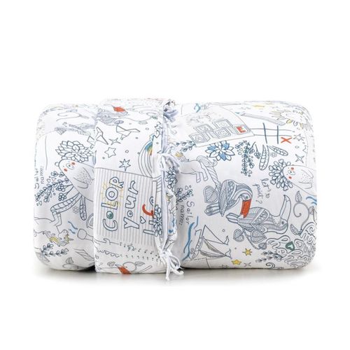 Duvet Mundo Kids Malha 170X240 Fazendo Arte