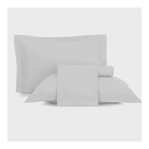 Juego De Sabanas 4Pc Tacto Satinado 210Mx240M Blanco