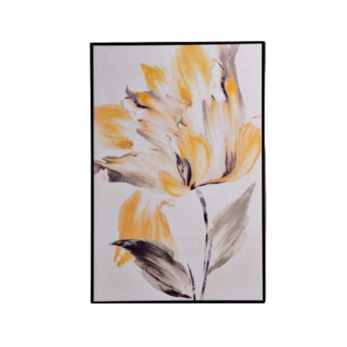 Cuadro 90X60Cm Flor Amarilla