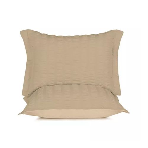Juego De Funda 2Pc Algodón Lux 200 Hilos Madhya 50X70 Beige