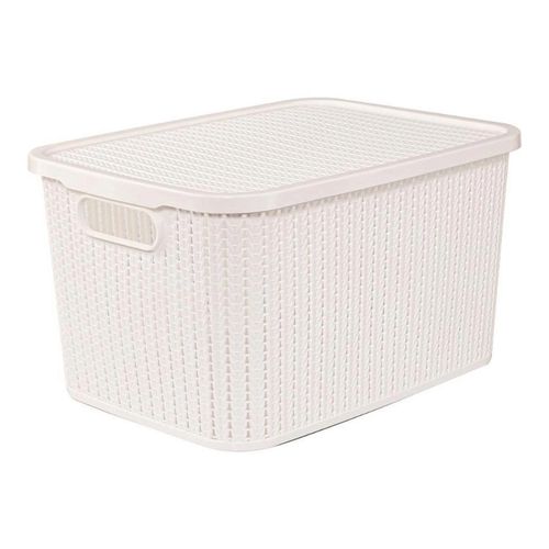 Caja Box 19L Trama Blanco