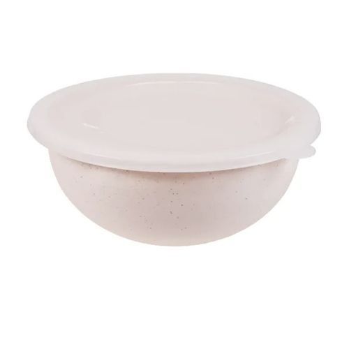 Bol Con Tapa 5,2Lts Blanco Marmolado