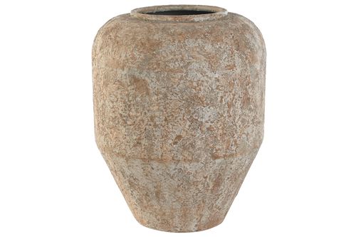 Jarron Metal 31,5X31,5X38,5 Jarron Blanco