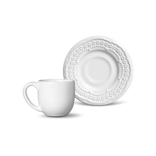 Taza De Cafe Madeleine Blanco