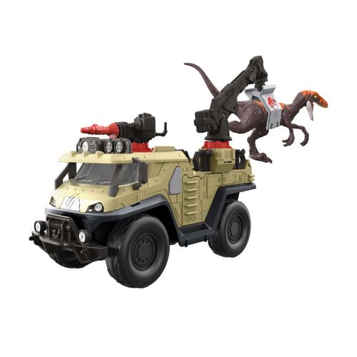 Jurassic World Vehículo De Captura Y Dinosaurio
