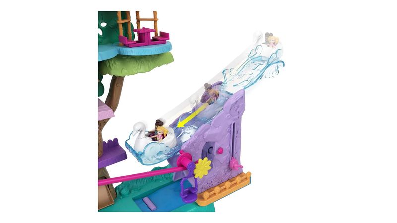 Polly Pocket Pollyville Casa Del Aventuras Del Árbol Nueva Americana