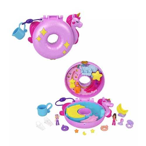 Polly Pocket Compacto Flotador De Unicornio