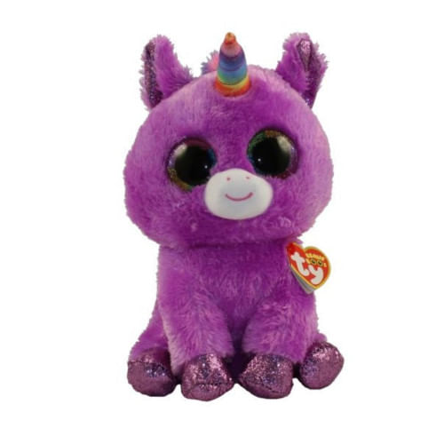 Beanie Boos Rosette Unicornio Purpura Mediano
