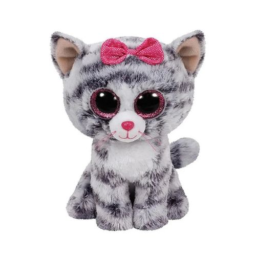 Ty Beanie Boos Kiki Gato Gris Regular