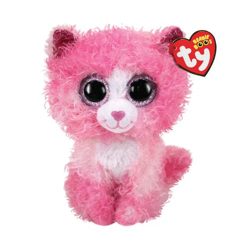 Ty Beanie Boos Reagan Gato Risado Rosado Regular