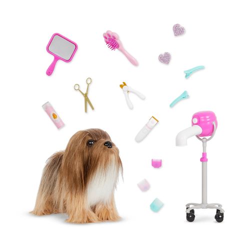 Set De Accesorios De Pelo Para Perrito Lhasa Apso