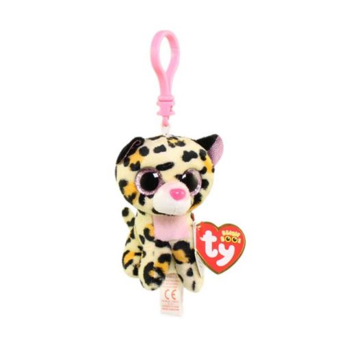 Ty Beanie Boos Livvie Leopardo Caf Rosado Clip