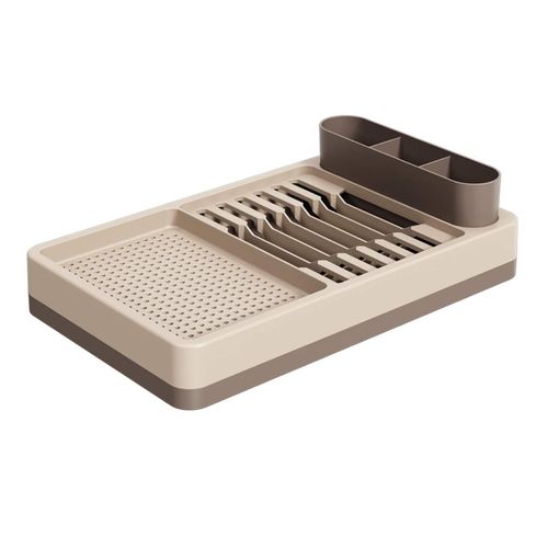 Escurridor De Platos De Plastico Flat Warm Gray Y Light Gray