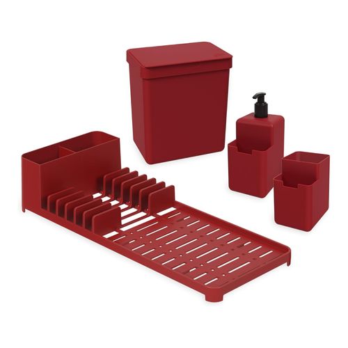 Kit Organize Su Pia En Plastico Single Rojo Bold