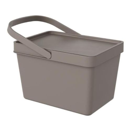 Balde De Plastico 12 50L Loft C Tapa Warm Gray