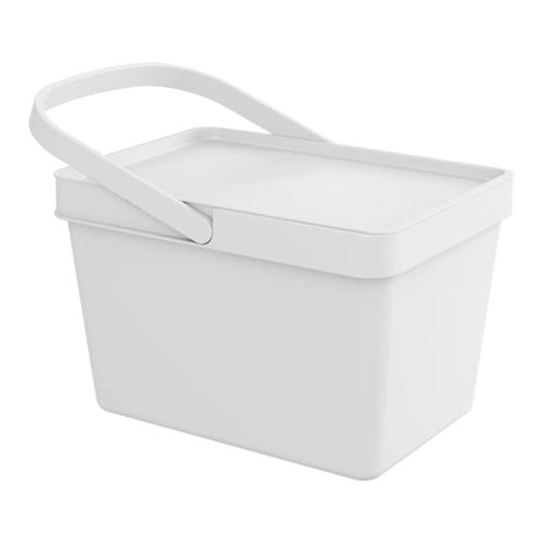 Balde De Plastico 12 50L Loft C Tapa Blanco
