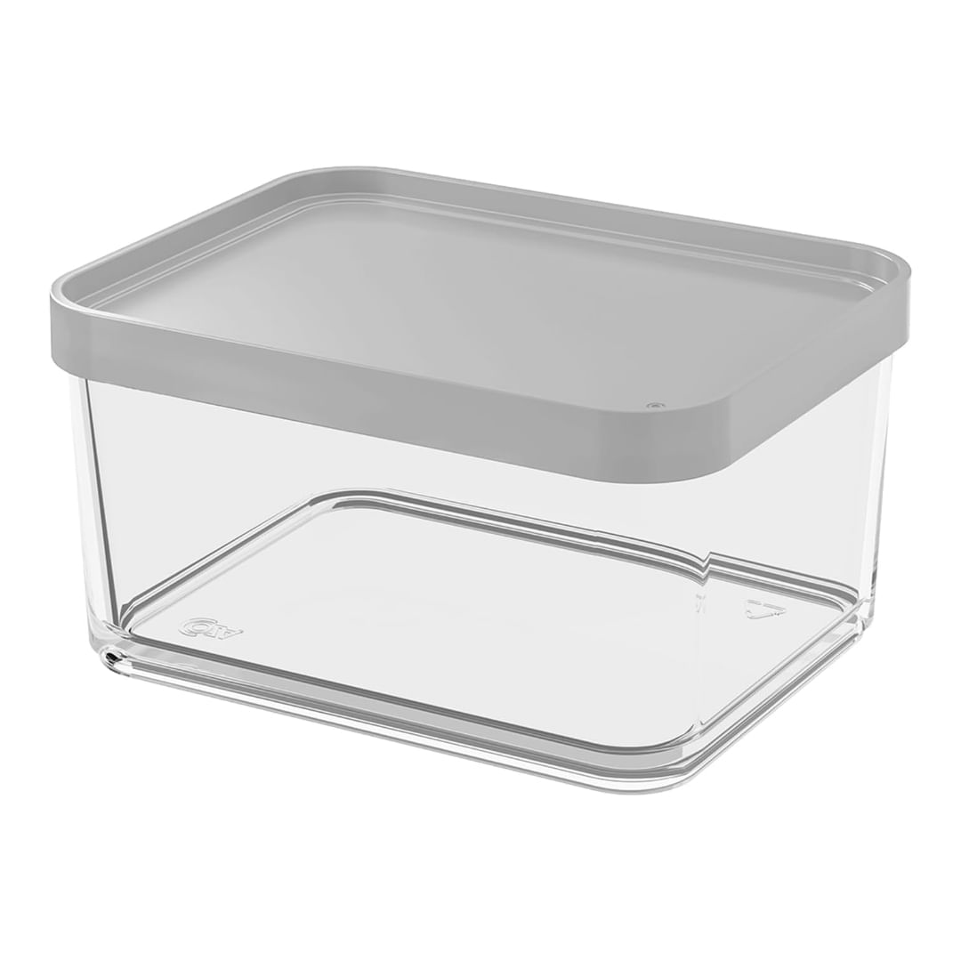 Pote De Plastico Grande 1,00L Clear Natural - Nueva Americana