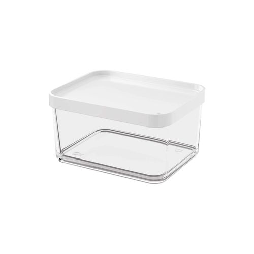 Pote De Plastico Grande 1,00L Clear Blanco
