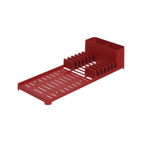 Escurridor De Platos De Plastico  Single Rojo Bold