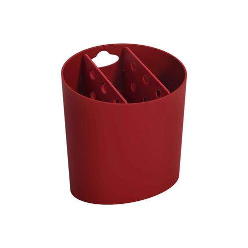 Escurridor De Cubiertos De Plastico Basic Rojo Bold