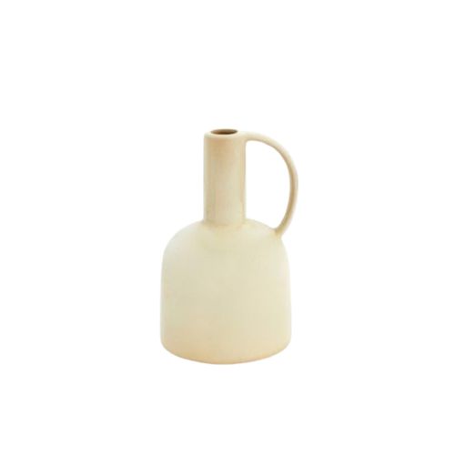 Jarrón Botella Asa  Beige