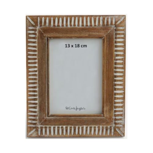 Marco Madera Lineas 13X18 Cm  Natural