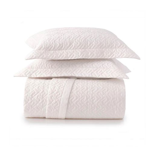 Juego de Cubrecama 3Pz Algodón Lux 200 Hilos Marché 280X250 Blanco