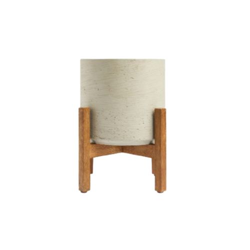 Macetero con Soporte Madera M