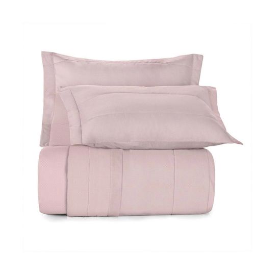 Juego de Cubrecama 3Pz Algodón Lux 200 Hilos Básica Rosa 270X250 Inspiración