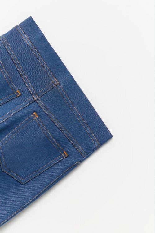 Legging Calza Denim Knit Liso