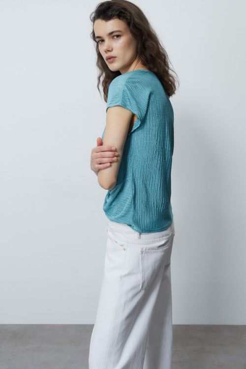 Blusa Satinado Estructura Nud