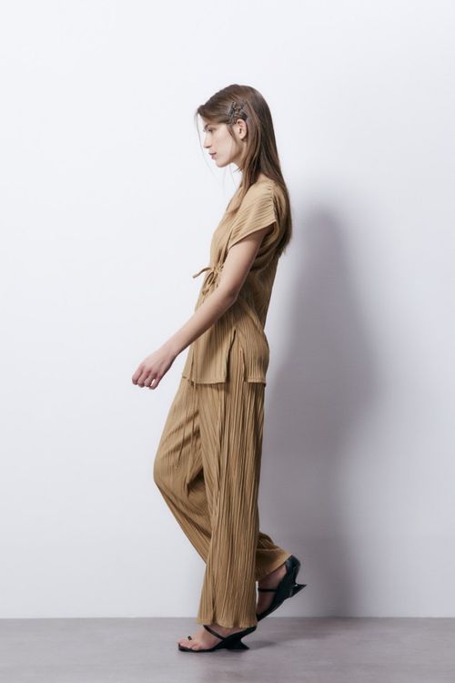 Blusa Tunica Plisada