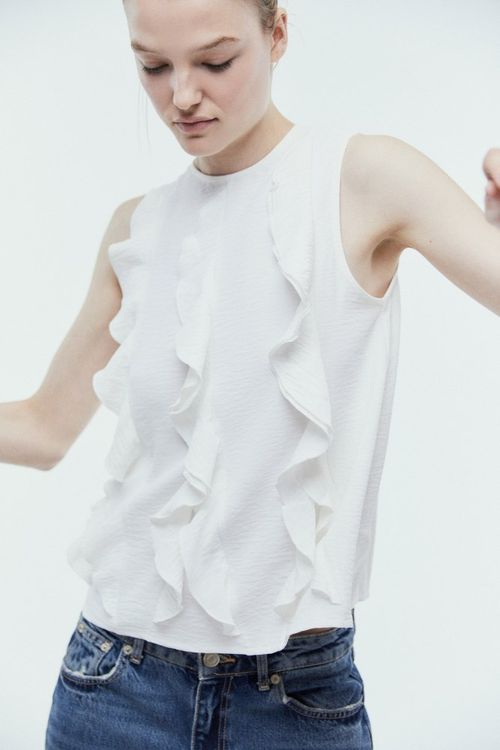 Blusa Fluido Sm Volantes