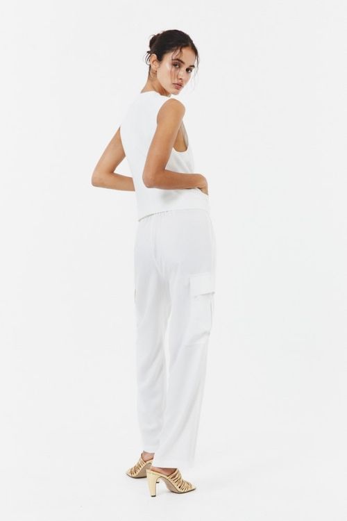 Pantalon Cargo Lino