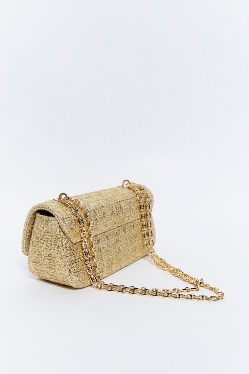 Crossbody Mini Rafia Metalizado