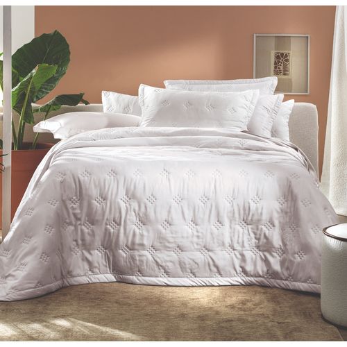 Juego De Cubrecama 3Pc Diamond 280Cm X 260Cm Blanco