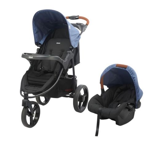 Carrito Con Baby Seat Tizzy Melange Azul