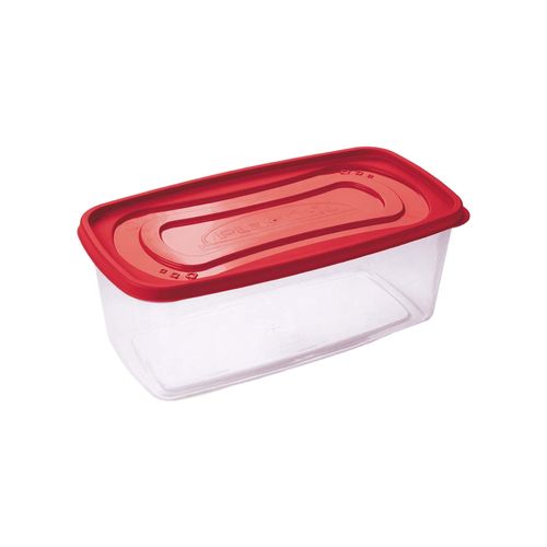 Recipiente Clic Rectangular 3L Rojo