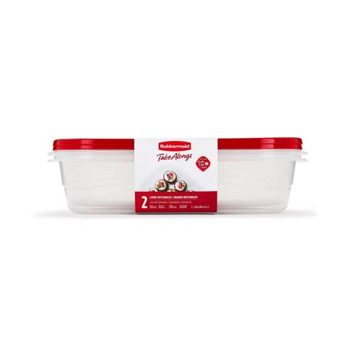Juego de tupper Along Rectangular  2Unid 3,7 Lts