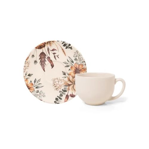 Taza Con Platillo Aquarelle Dorath