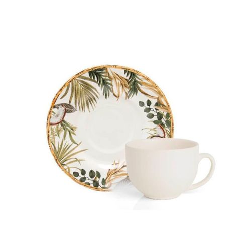 Taza Y Plato Aquarelle Costa Rica
