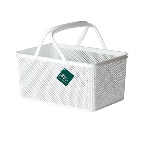 Cesto Con Asa Retangular Branco