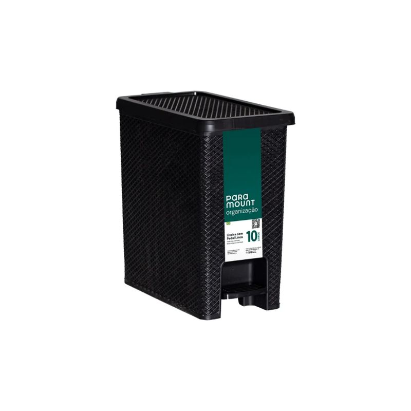 Papelera%20C%20Pedal%2010%20Lts%20Preta%20Linea