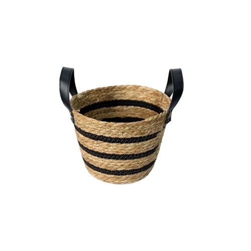 Cesto De Fibra Natural E Algodón C