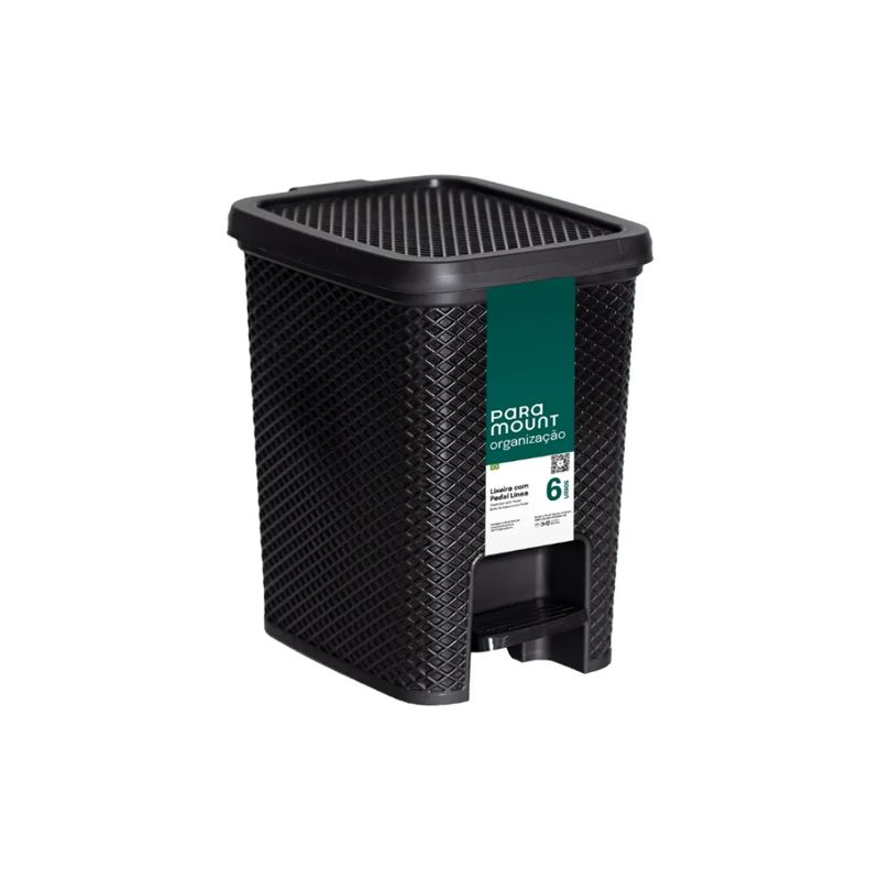 Papelera%20Con%20Pedal%206%20Lts%20Preta%20Linea