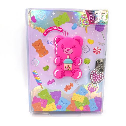 Gummy Bear Diario Con Candado Y Llaves