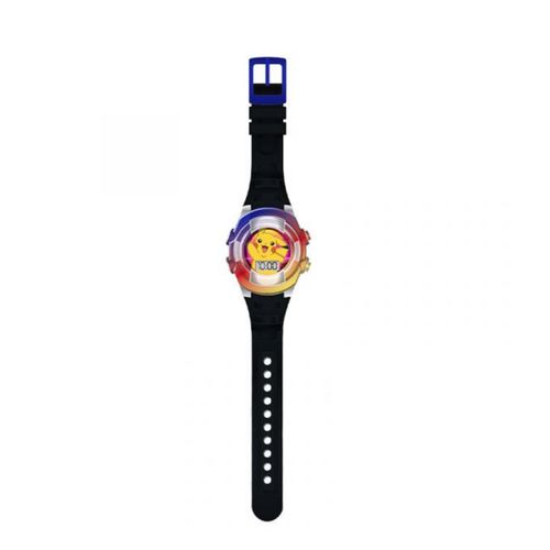 Reloj Pokemon Lcd Parpadeante Correa Negra