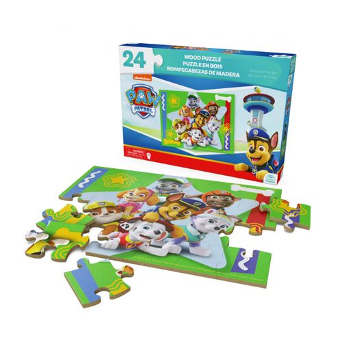 Paw Patrol Rompecabezas Madera 24 Pzs